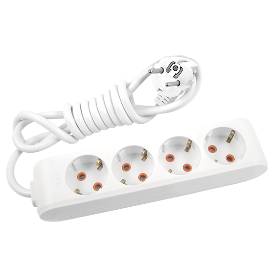 Multi-let Dörtlü Priz Topraklı Kablolu Ç.K. - 3 Metre