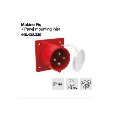 TRİFAZE CEE NORM MAKİNE FİŞİ-32A
