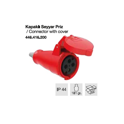 TRİFAZE CEE NORM SEYYAR PRİZ-16A