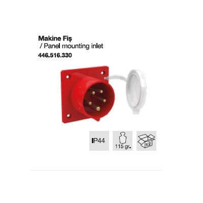 TRİFAZE CEE NORM MAKİNE FİŞİ-16A