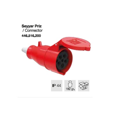 TRİFAZE CEE NORM SEYYAR PRİZ-16A