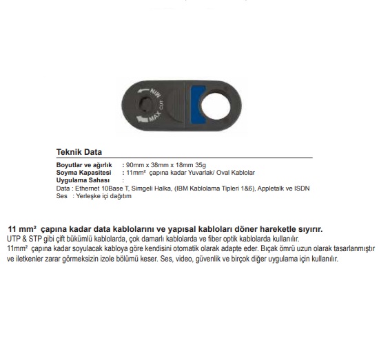 SFK-S2511 2,5-11 mm2 HASSAS ŞERİT KABLO SOYMA
