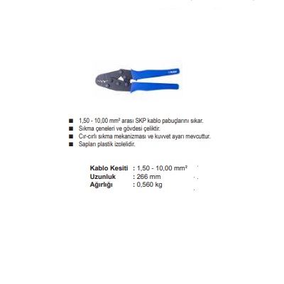 YYT-8 1,50-10,00 mm2 SKP SIKMA PENSESİ