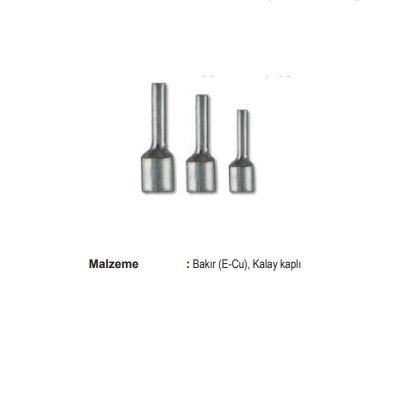 35mm² DIN46230 İZOLESİZ KABLO UCU