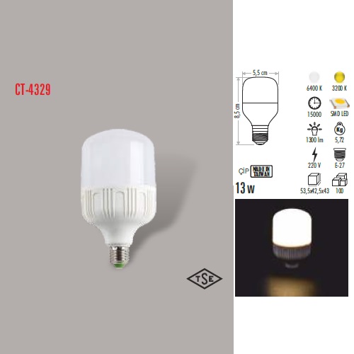 13W TORCH LED AMPUL