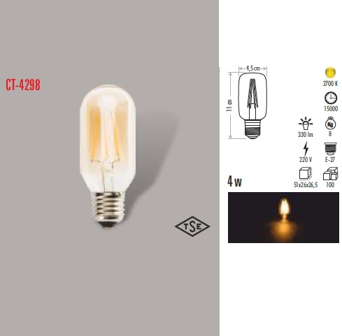 4W RUSTİK FILAMENT AMPUL