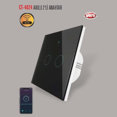 AKILLI 2'Lİ ANAHTAR SİYAH
