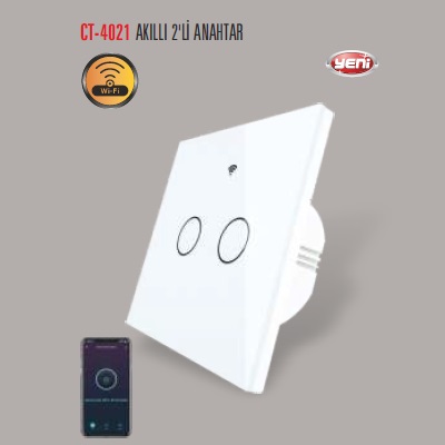 AKILLI 2'Lİ ANAHTAR BEYAZ