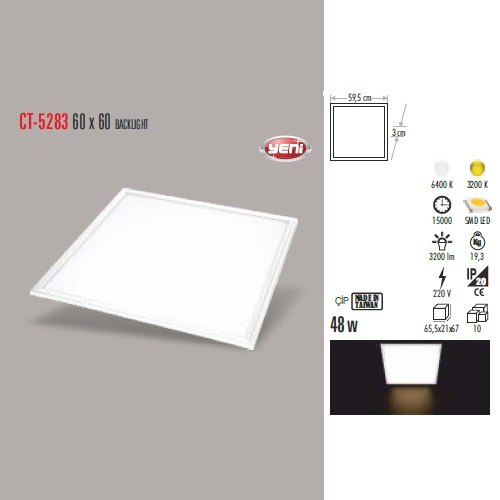 48W 60 x 60 BACKLIGHT