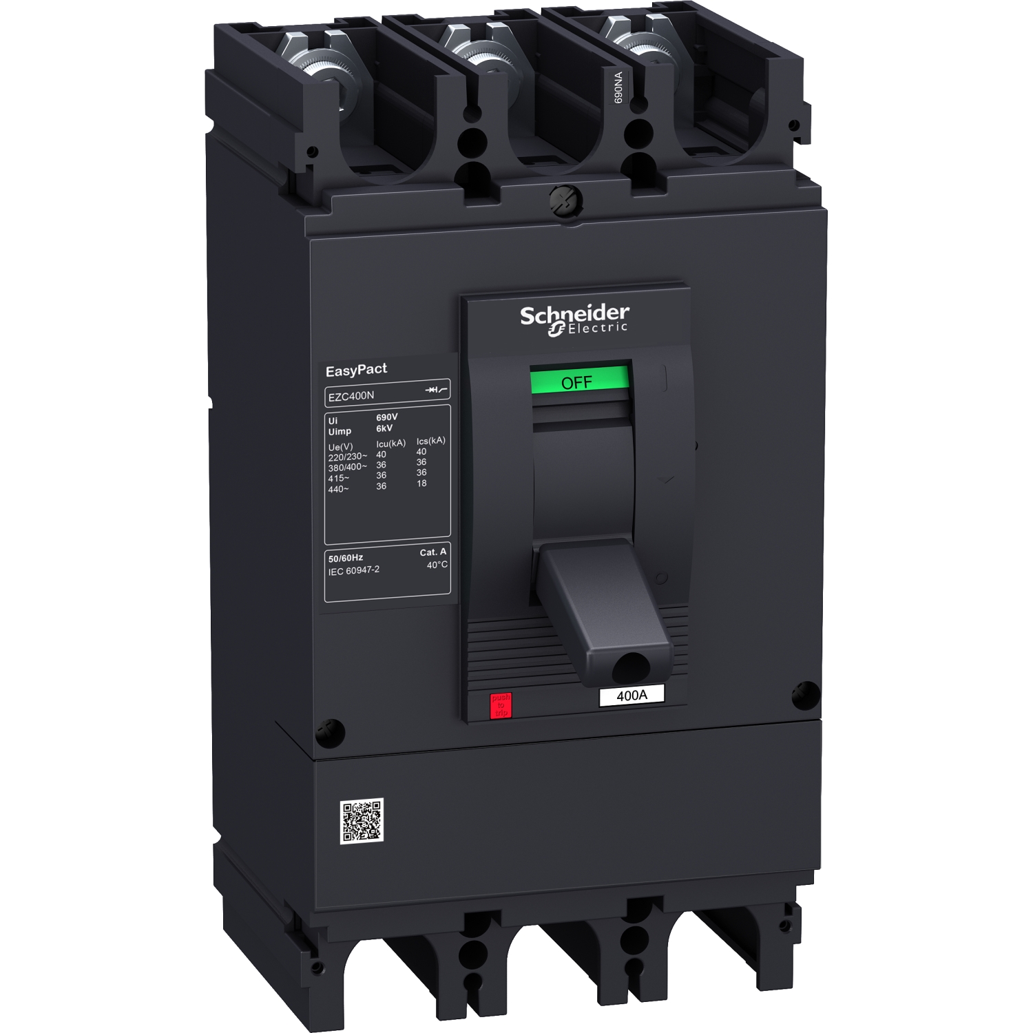 3P 50 kA 220/240 V600A MCCB PTCCB