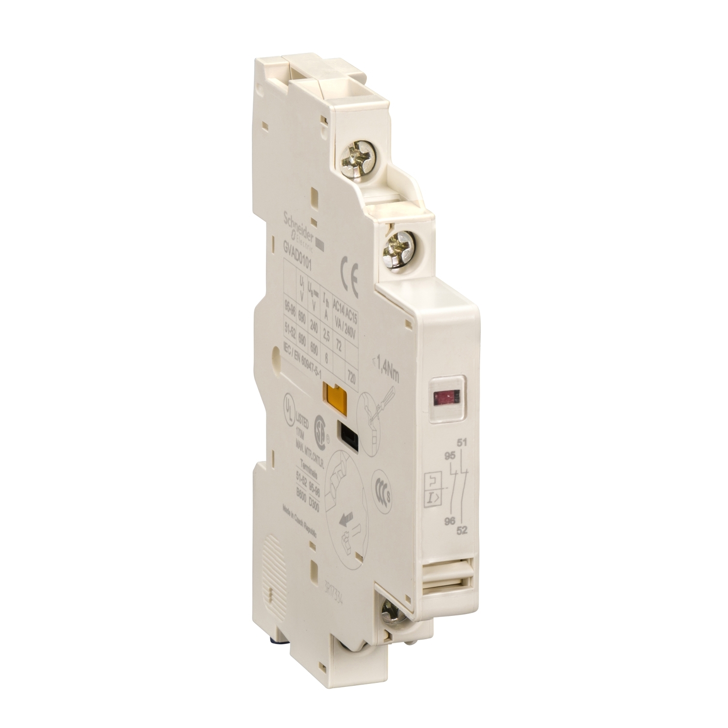 AUX.NC INST.+NC FAULT SIG PTCTR