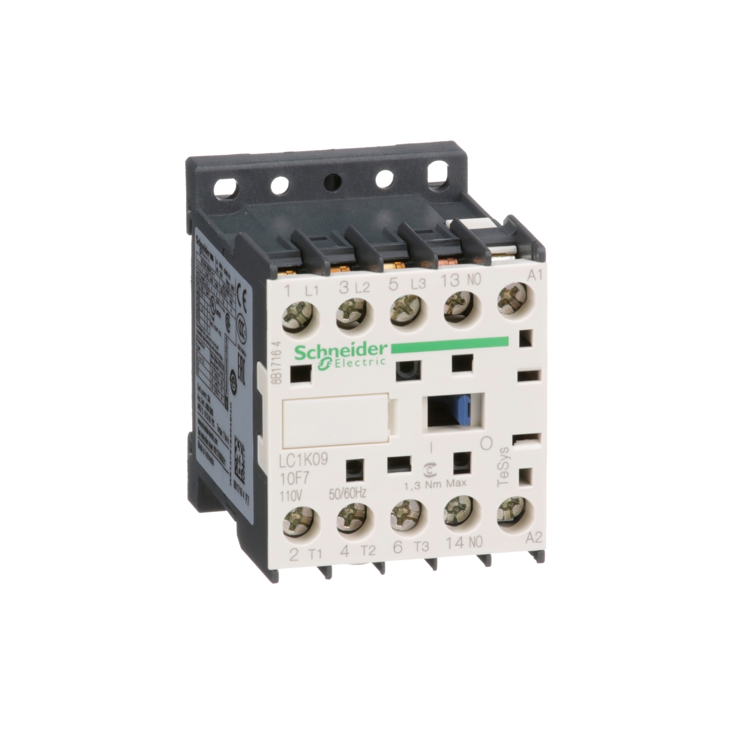 3Kutuplu Tesys K Kontaktor 9A AC3 4KW 1NA 110VAC BOBIN PTCTR