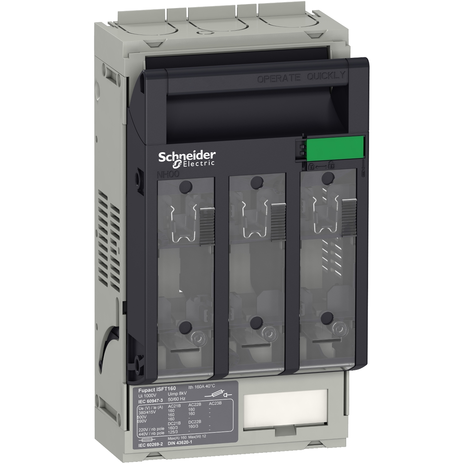ISFT160 FUSE-SWITCH FIXED 2,5 TO 95MM PTCCB