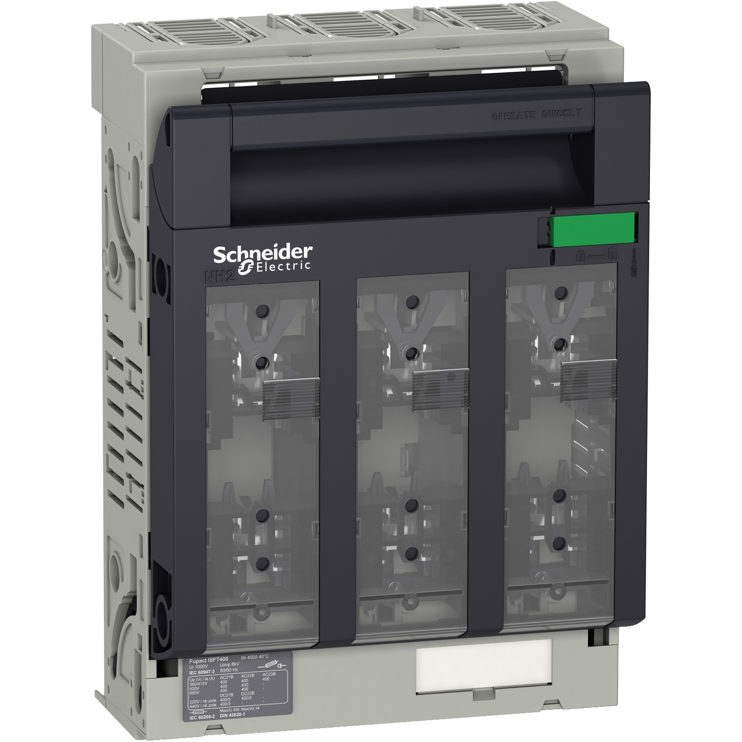 ISFT400 FUSE-SWITCH FIXED M10 TERMINALS PTCCB