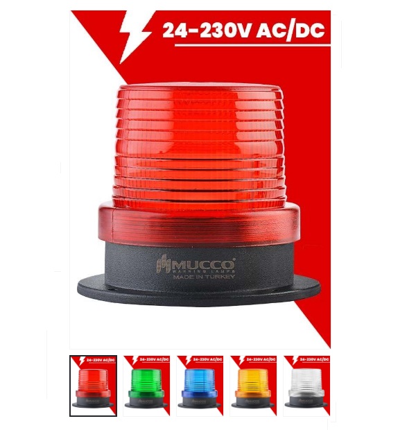Q90 MAKSİ VOLT BUZZERLI TEPE LAMBASI 24-90V/DC - 24-60V/AC
