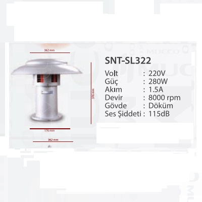 MOTORLU SİREN 220V