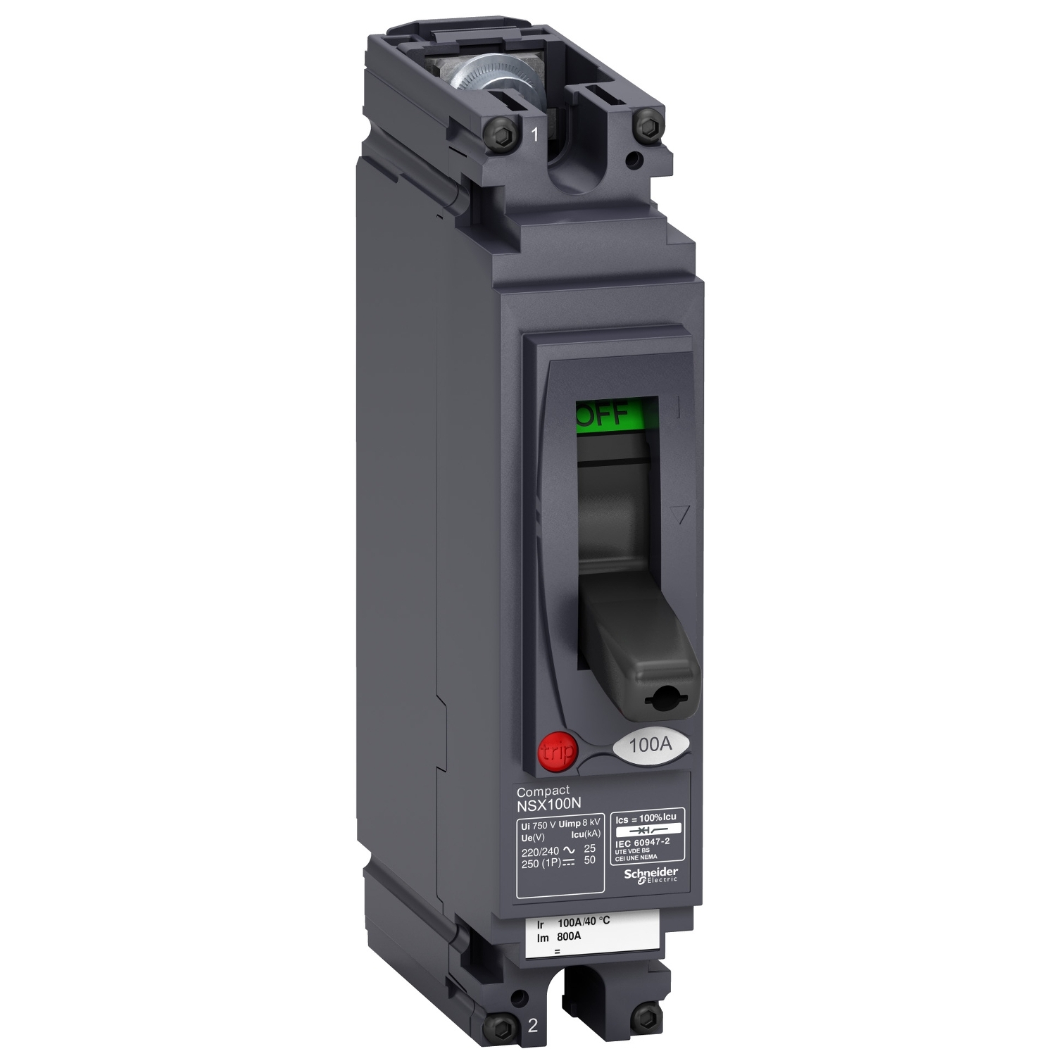 DC Devre Kesici NSX100N 100A 1P 50KA AC/DC PTCCB