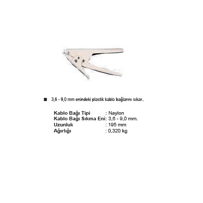 TG-009 3,6-9,00 mm KABLO BAĞI SIKMA