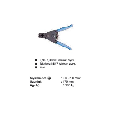 MES-202 0,5-6,0 mm2 KABLO SIYIRMA PENSESİ