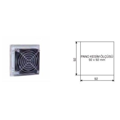80*80*38 230V-50/60Hz 60x160 34m3/h Fanlı Menfez
