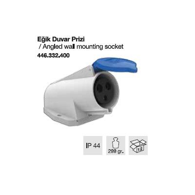 MONOFAZE CEE NORM DUVAR PRİZİ EĞİK-32A