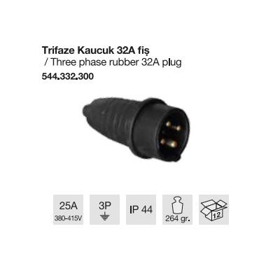 TRİFAZE KAUÇUK FİŞ