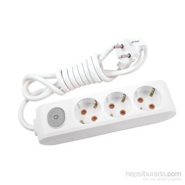 Multi-let Üçlü Priz Anahtarlı Topraklı Kablolu Ç.K. - 5 Metre