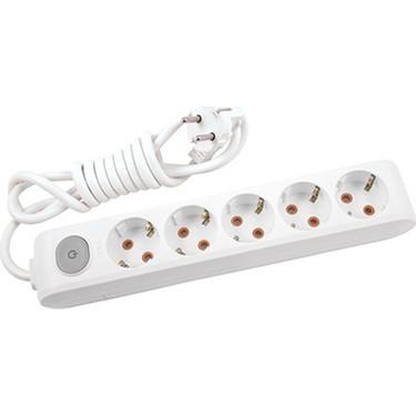 Multi-let Beşli Priz Anahtarlı Topraklı Kablolu Ç.K. - 3 Metre