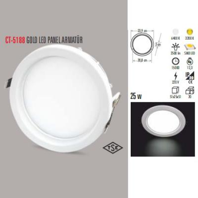 25W GOLD LED PANEL ARMATÜR