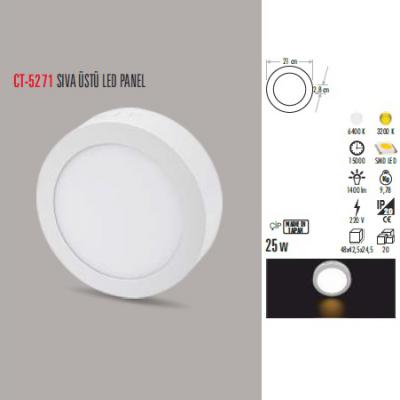 25W SIVA ÜSTÜ LED PANEL