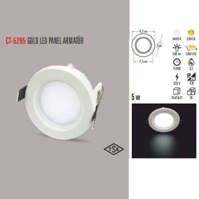 5W GOLD LED PANEL ARMATÜR