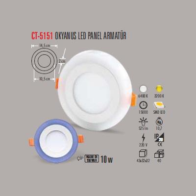 10W OKYANUS LED PANEL ARMATÜR
