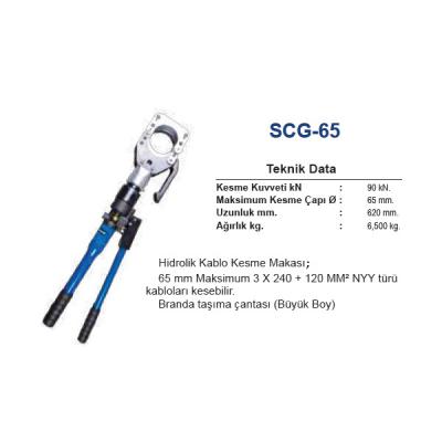 SCG-65 65 mm HİDROLİK KABLO KESME MAKASI