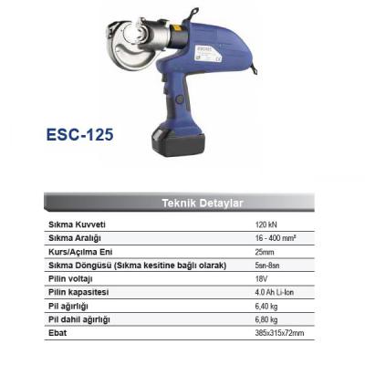 16 - 400mm² HİDROLİK PABUÇ SIKMA PENSESİ
