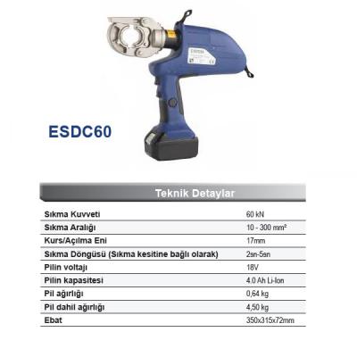 10 - 300 mm² HİDROLİK PABUÇ SIKMA PENSESİ