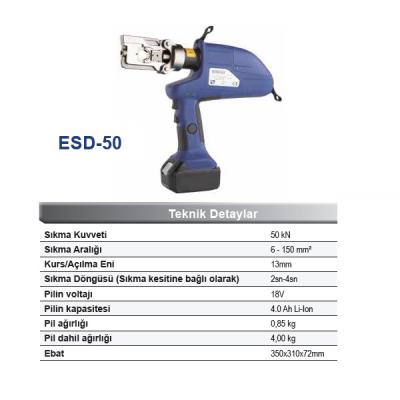 6 - 150mm2 HİDROLİK PABUÇ SIKMA PENSESİ