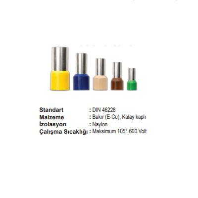 UY-3015 8mm 1,50 mm2 İZOLELİ KABLO YÜKSÜĞÜ