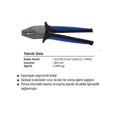 SFK-Y1050 10-50 mm2 YÜKSÜK SIKMA PENSESİ