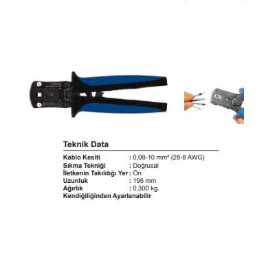 SFK-Y0810 0,08-10,00 mm2 YÜKSÜK SIKMA PENSESİ
