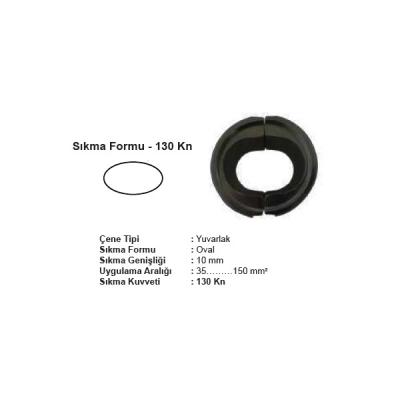 ŞAFAK YUVARLAK 130 kN ÇENE TAKIMI (H KLEMENS) 70-70mm2