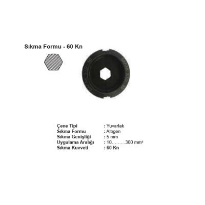 ŞAFAK YUVARLAK 60 kN ÇENE TAKIMI (STD TİP) 50mm2