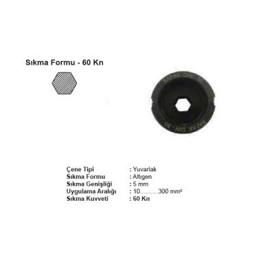 ŞAFAK YUVARLAK 60 kN ÇENE TAKIMI (DIN NORM) 185mm2