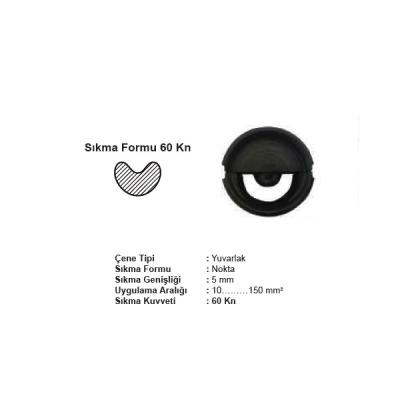ŞAFAK YUVARLAK 60 kN ÇENE TAKIMI (NOKTA) 50mm2