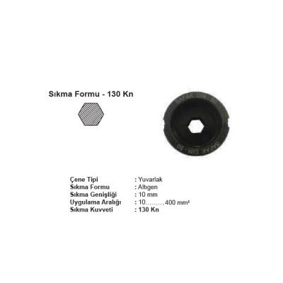 ŞAFAK YUVARLAK 130 kN ÇENE TAKIMI (DIN NORM) 150mm2