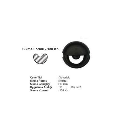 ŞAFAK YUVARLAK 130 kN ÇENE TAKIMI (NOKTA) 70mm2