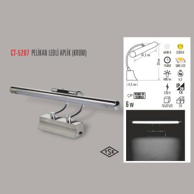 6W PELİKAN LEDLİ APLİK (KROM)