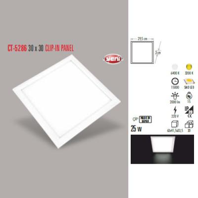 25W 30 x 30 CLIP-IN PANEL