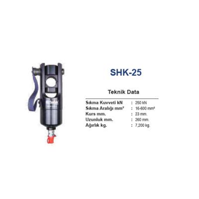 SHK-25 16-600 mm2 HİDROLİK PABUÇ SIKMA BAŞLIĞI