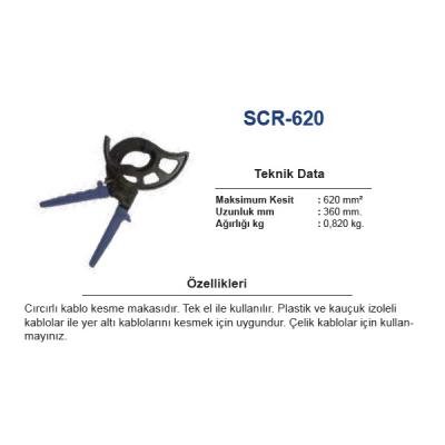 SCR-620 620 mm CIRCIRLI KABLO KESME MAKASI
