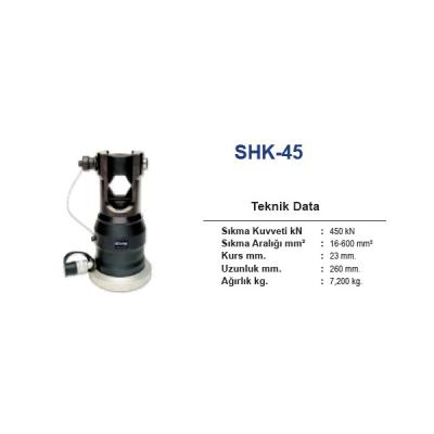 SHK-45 16-600 mm2 HİDROLİK PABUÇ SIKMA BAŞLIĞI